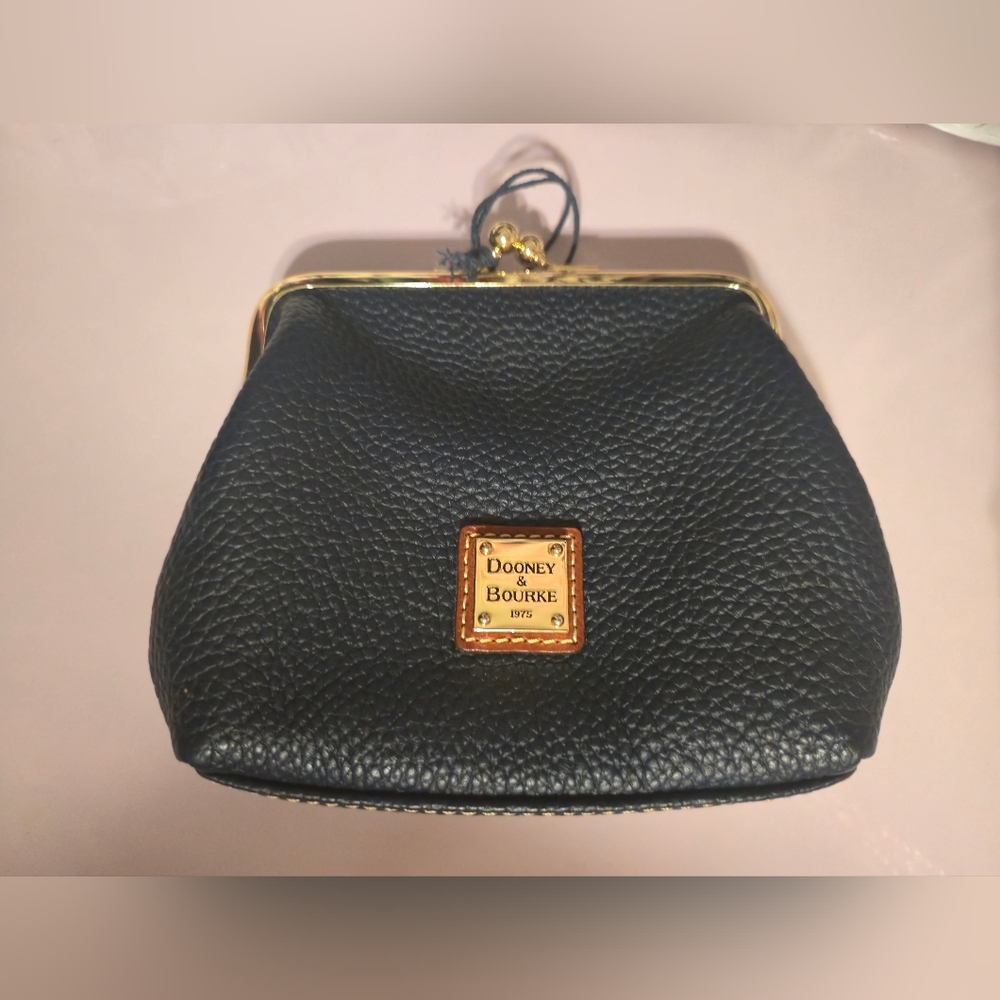 Dooney & Bourke Navy Blue Leather Coin Purse